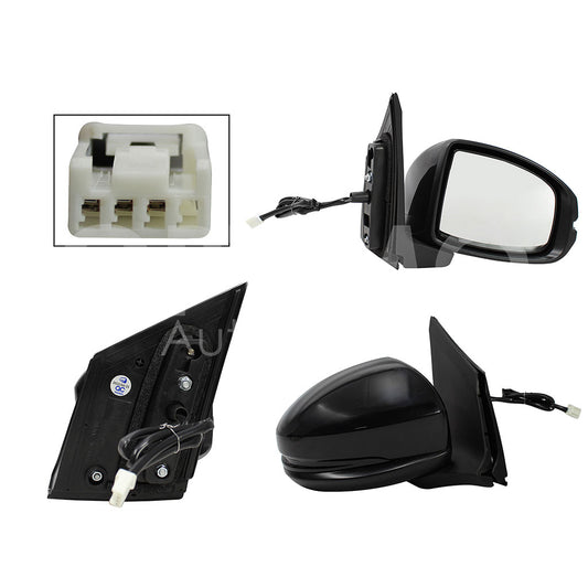 HONDA CITY 2014 2015 2016 2017 2018 2019 2020 ESPEJO DER ELECT NEGRO P/PINTAR (3PINES)
