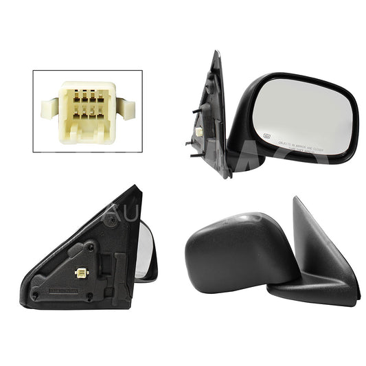 CHRYSLER / DODGE RAM 2002 2003 2004 2005 2006 2007 2008 ESPEJO DER ELECT NEGRO POROSO (5PINES)