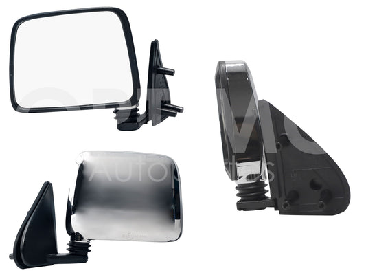 NISSAN D-21 1994 1995 1996 1997 1998 1999 2000 2001 2002 2003 2004 2005 2006 2007 ESPEJO IZQ MANUAL CROMO (BASE INT METALICA) (NP-300 D-22 08-15)