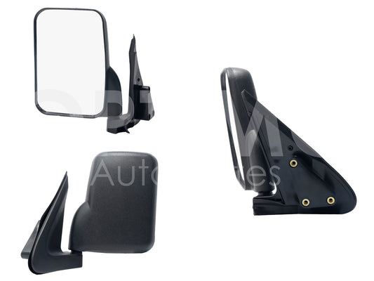 NISSAN URVAN 2002 2003 2004 2005 2006 2007 2008 2009 2010 2011 2012 ESPEJO IZQ MANUAL NEGRO POROSO (BASE INT PLASTICO)