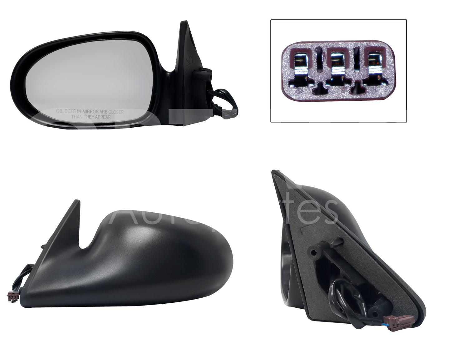 NISSAN SENTRA B-14 1996 1997 1998 1999 2000 ESPEJO IZQ ELECT NEGRO POROSO (3PINES)