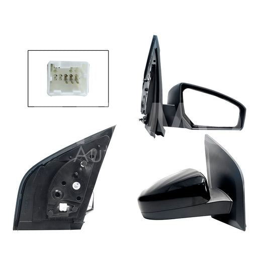 NISSAN SENTRA B-16 2007 2008 2009 2010 2011 2012 ESPEJO DER ELECT NEGRO P/PINTAR (3PINES)