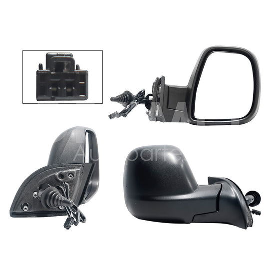 PEUGEOT PARTNER 2013 2014 2015 2016 2017 2018 2019 2020 2021 2022 2023 2024 ESPEJO DER MANUAL NEGRO POROSO C/CONTROL C/SENSOR TEMPERATURA (2PINES)