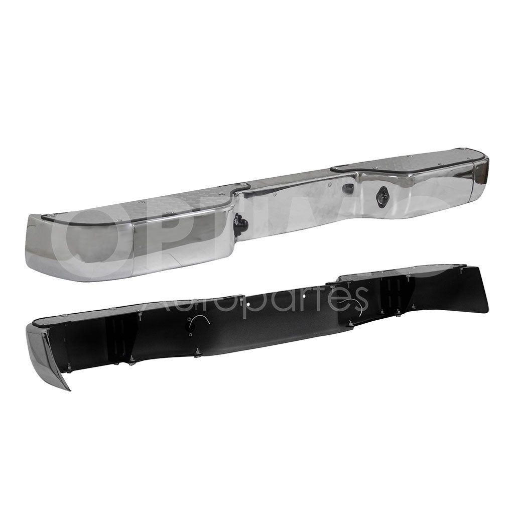 MITSUBISHI L200 2016 2017 2018 2019 DEFENSA TRASERA CROMADA COMPLETA S/BRACKS