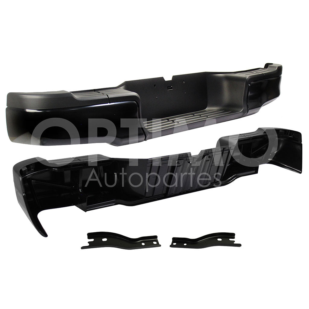 TOYOTA HILUX 2/4WD 2016 2017 2018 2019 2020 DEFENSA TRASERA NEGRA COMPLETA C/BRACKS (SENCILLA/LUJO)