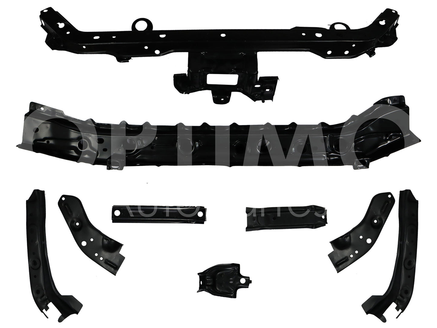 NISSAN TIIDA 2006 2007 2008 2009 2010 2011 2012 2013 2014 2015 2016 2017 MARCO RADIADOR METAL COMPLETO (9PIEZAS)