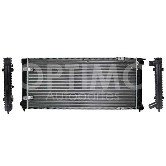 VOLKSWAGEN JETTA/GOLF A2/A3 1.8L 1987 1988 1989 1990 1991 1992 1993 1994 1995 1996 1997 1998 RADIADOR AGUA C/AIRE STD 690*320*32MM C/TUBO RETORNO (CARIBE GTI) T/MECANICO