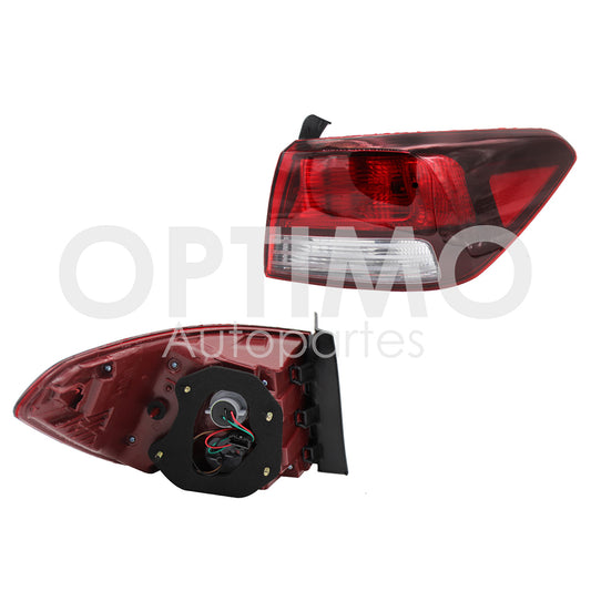 1998 - 2000  VOLKSWAGEN DERBY CALAVERA IZQ S/ARNES (ROJO/AMBAR/BLANCO)