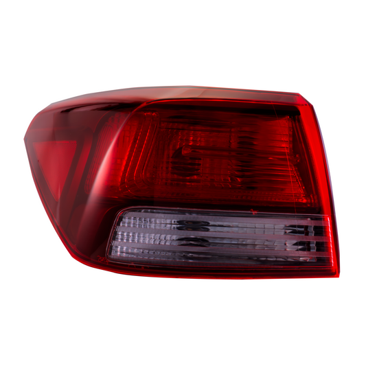 Calavera Izquierda Exterior Compatible con Rio Sedan 4 Puertas 2018 2019 202 2021 2022 2023 | Rojo Blanco | Sin Arnes (FCNA0112) |