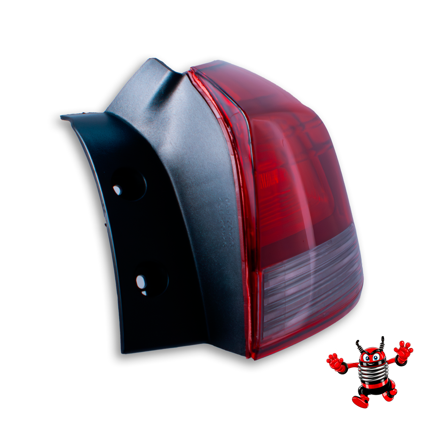 Calavera Exterior Derecha Compatible con Rio H-Back 5 Puertas 2018, 2019, 2020, 2021, 2022 y 2023 | Rojo Blanco | Sin Arnes (FCNA0121)