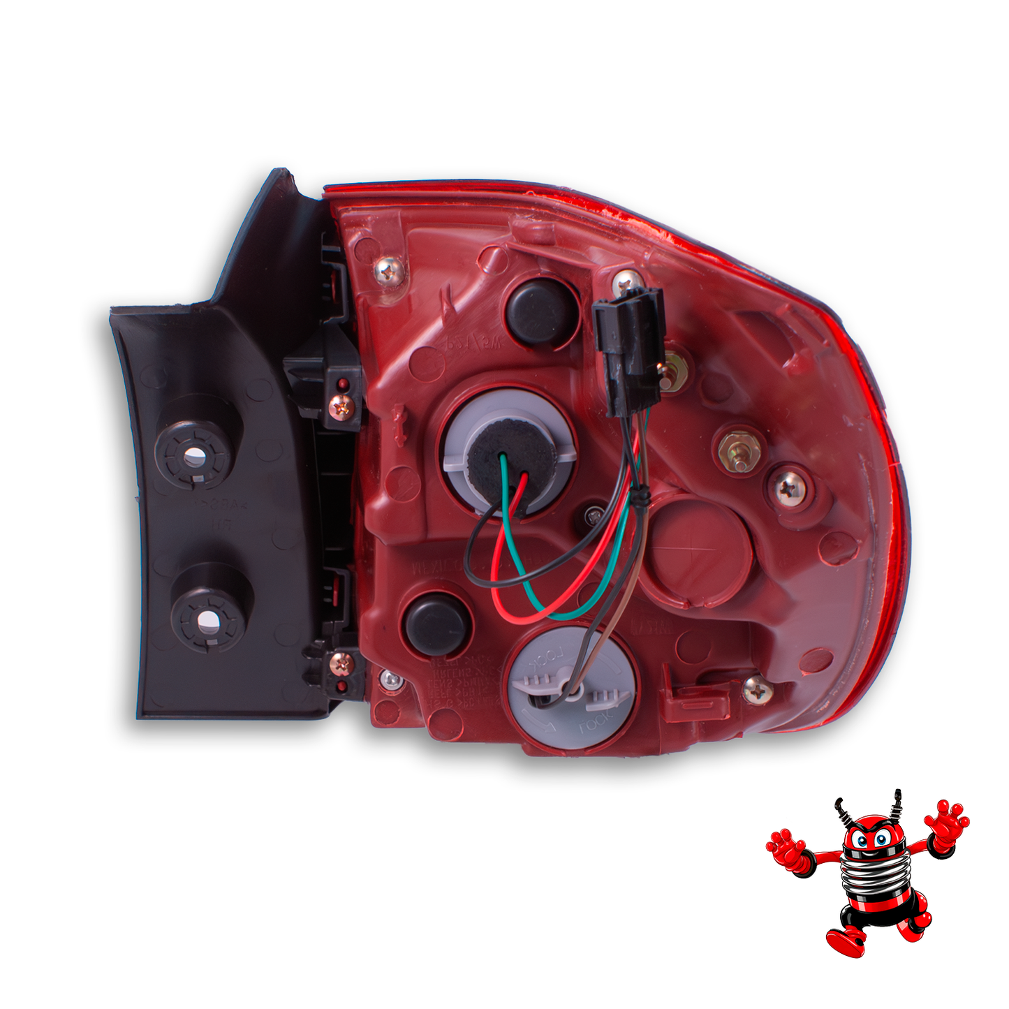 Calavera Izquierda Exterior Compatible con Rio H-Back 5 Puertas 2018 2019 202 2021 2022 2023 | Rojo Blanco | Sin Arnes (FCNA0122)