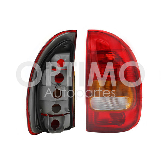 1994 - 2000  CHEVROLET CHEVY 4PTAS CALAVERA IZQ S/ARNES (MONZA) (ROJO/AMBAR/BLANCO)
