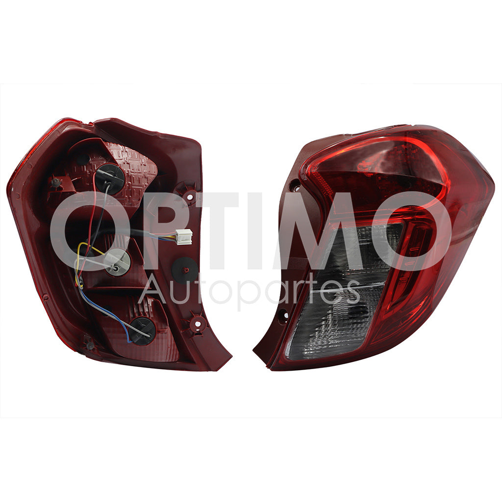 Calavera derecho c/arnes (rojo/blanco/blanco) compatible con | compatible con CHEVROLET SPARK CLASSIC 2013 2014 2015 2016 2017
