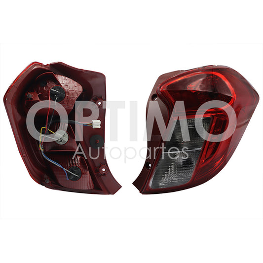 Calavera derecho c/arnes (rojo/blanco/blanco) compatible con | compatible con CHEVROLET SPARK CLASSIC 2013 2014 2015 2016 2017