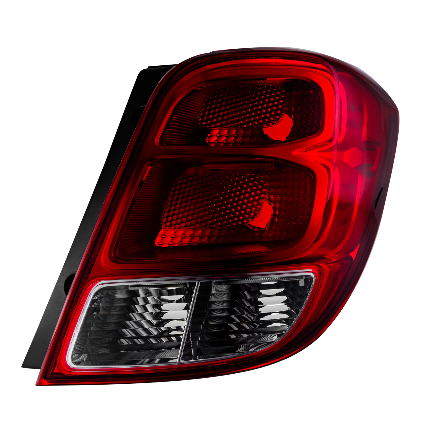Calavera Derecha compatible con Beat Sedan 4 Puertas 2018 2019 2020 2021 | Sin Arnes | Color Rojo y Blanco |