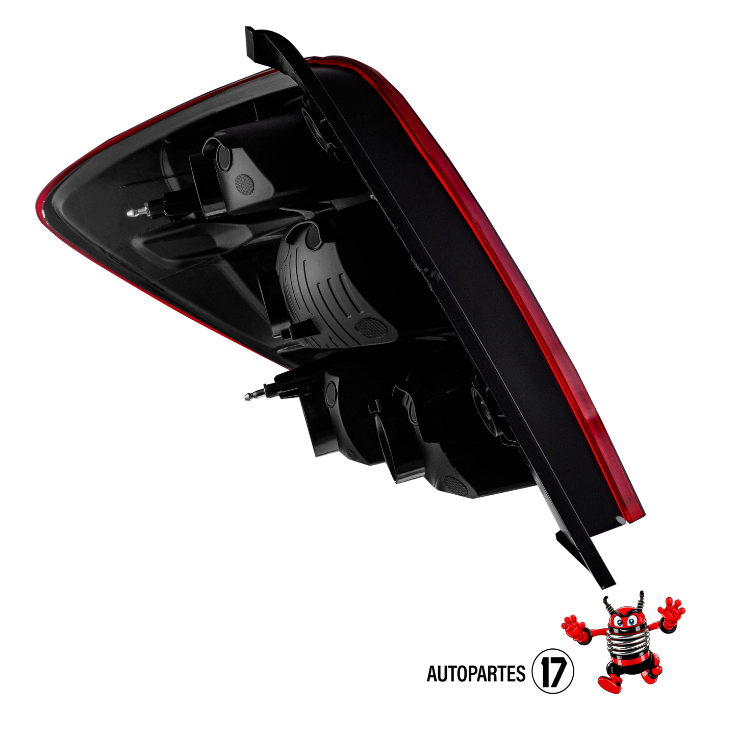 Calavera Derecha compatible con Beat Sedan 4 Puertas 2018 2019 2020 2021 | Sin Arnes | Color Rojo y Blanco |