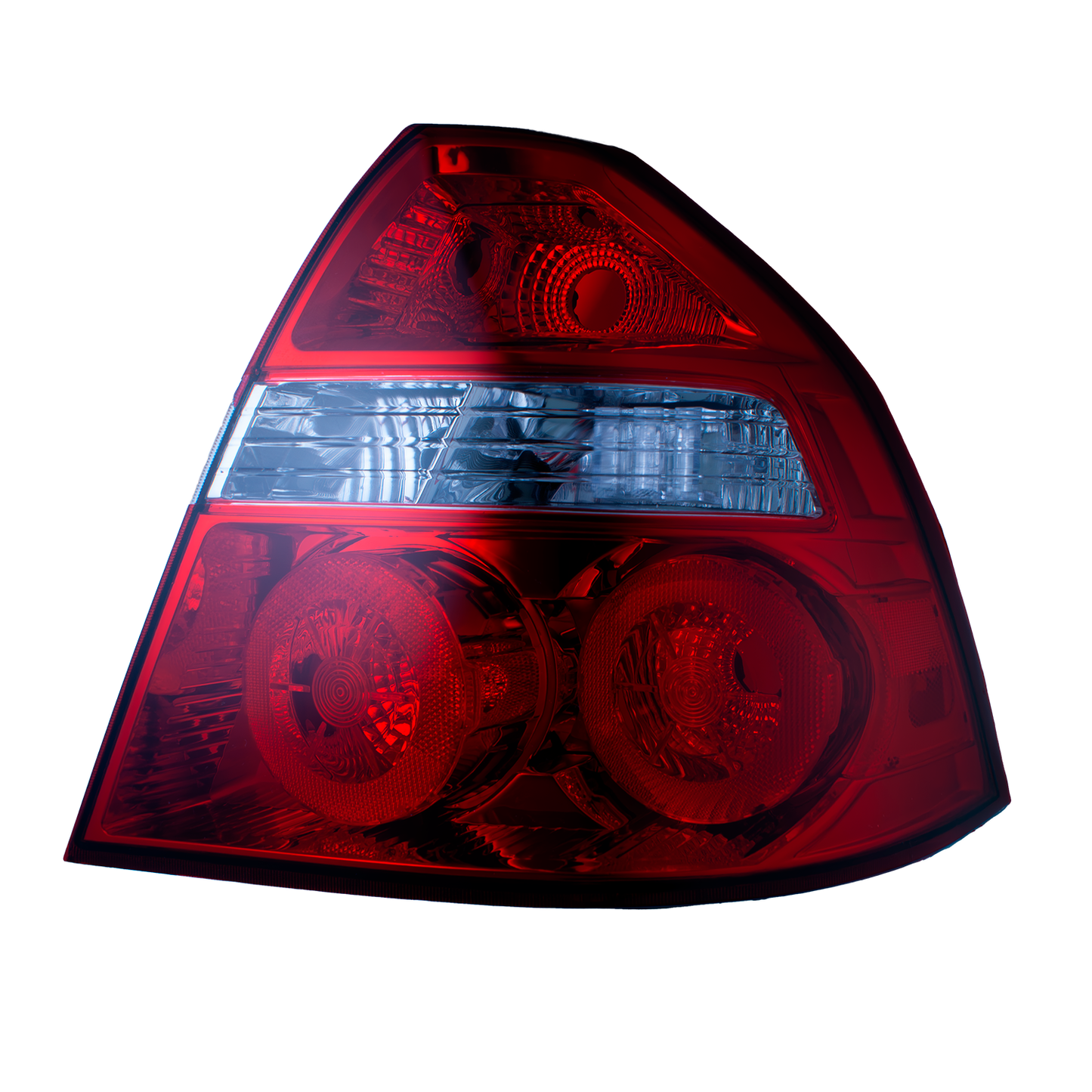 Calavera Derecha compatible con Aveo 2012 2013 2014 2015 2016 2017 | Sin Arnes | Color Rojo y Blanco |