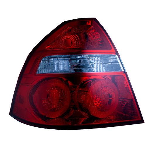 Calavera Izquierda compatible con Aveo 2012 2013 2014 2015 2016 2017 | Sin Arnes | Color Rojo y Blanco |