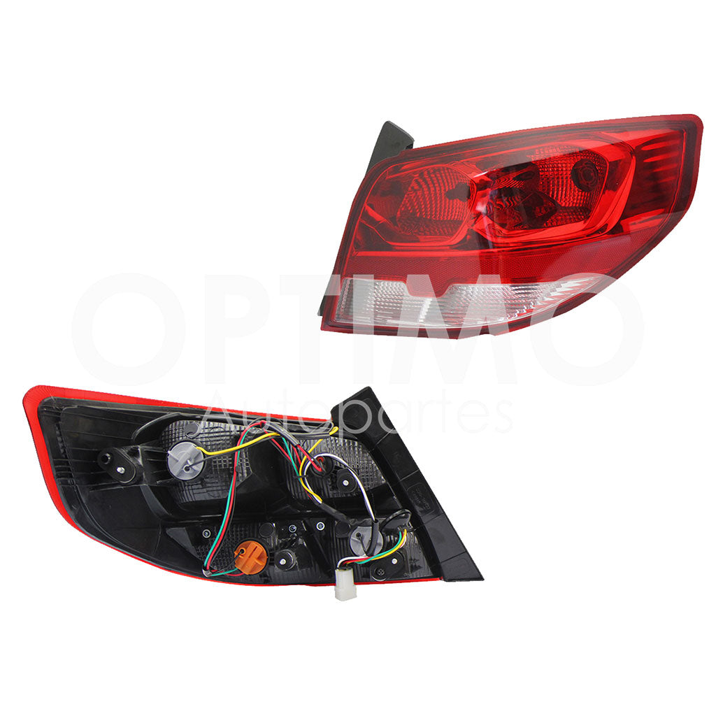 CHEVROLET AVEO 2018 2019 2020 2021 2022 2023 CALAVERA DER C/ARNES (ROJO/BLANCO)