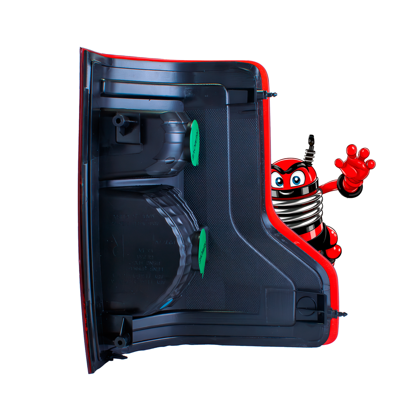 Calavera Derecha Compatible con F-150 2015-2017 S/ARNES (BLANCO/ROJO/BLANCO)