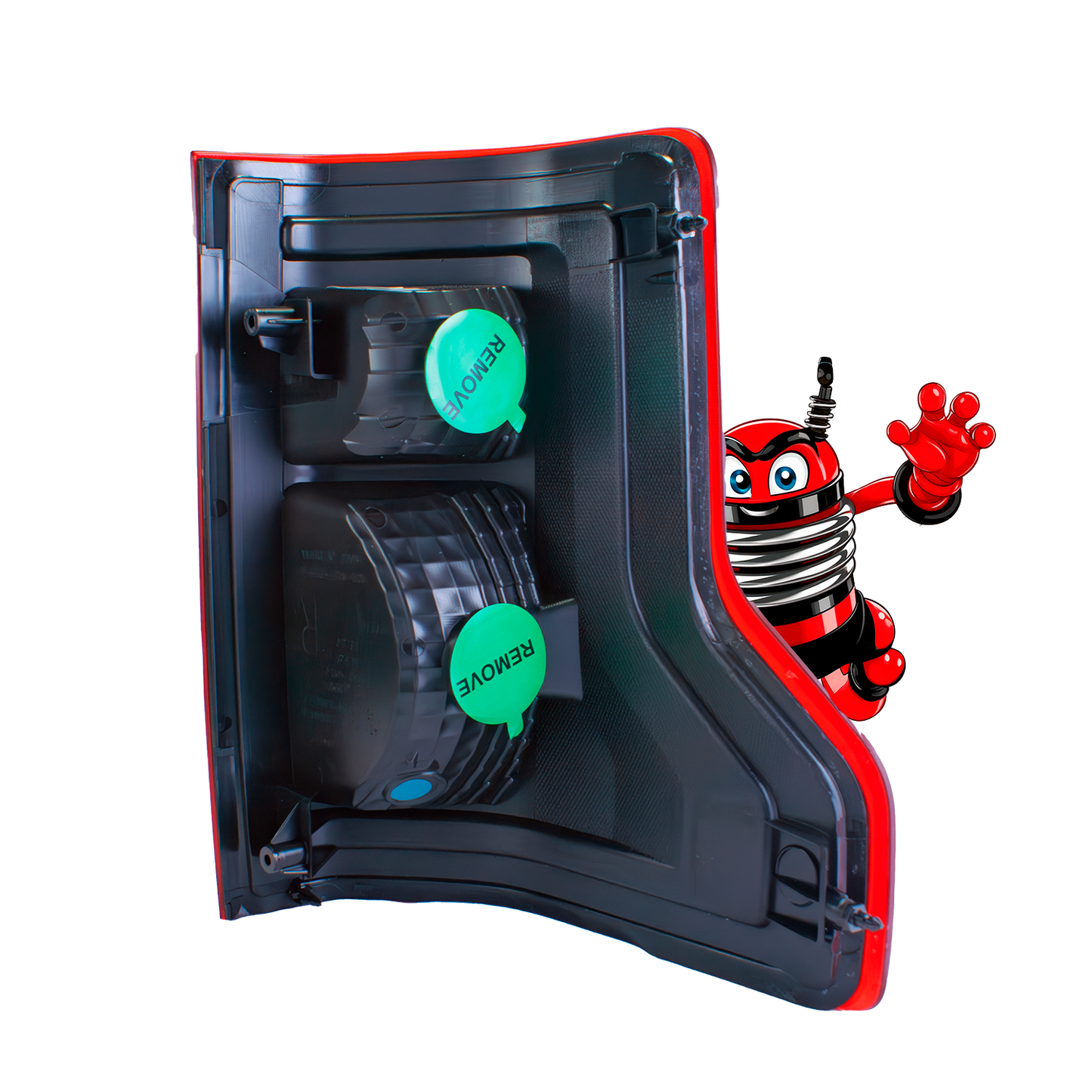 Calavera Derecha Compatible con F-150 2015-2017 S/ARNES (BLANCO/ROJO/BLANCO)
