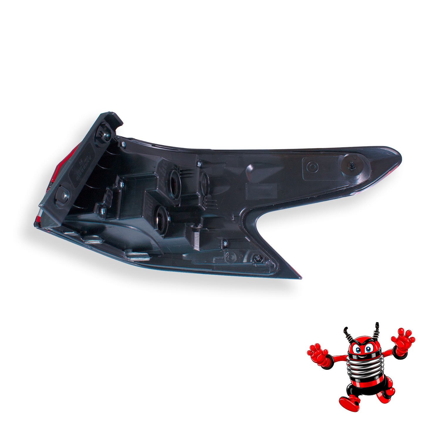 Calavera Izquierda Exterior Compatible con Versa 2020 2021 2022 2023 2024 | Sin Arnes | Con Filo Oscuro | Rojo Blanco Rojo