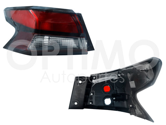 2020 - 2024  NISSAN VERSA CALAVERA DER EXT S/ARNES OSCURA FILO NEGRO (ROJO/BLANCO/ROJO)