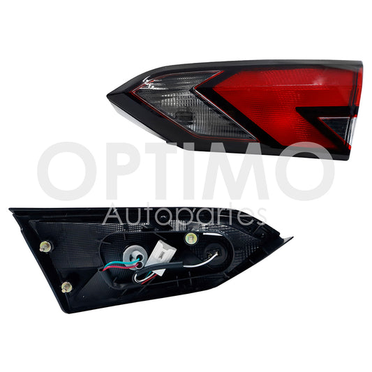 2020 - 2024  NISSAN VERSA CALAVERA IZQ EXT S/ARNES OSCURA FILO NEGRO (ROJO/BLANCO/ROJO)