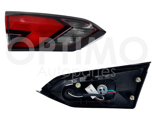 2020 - 2024  NISSAN VERSA CALAVERA DER INT S/ARNES OSCURA FILO NEGRO (BLANCO/ROJO/BLANCO)