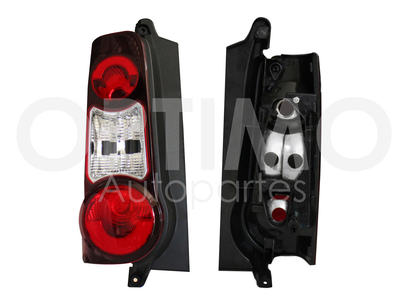 CALAVERA derecho S/ARNES OSCURA (ROJO/BLANCO/ROJO) COMPATIBLE CON PEUGEOT PARTNER MAXI2013-2019