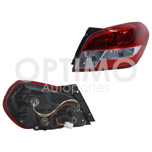 2023 - 2024  RENAULT KWID CALAVERA IZQ C/ARNES CLARA C/DRL (ROJO/BLANCO/BLANCO)