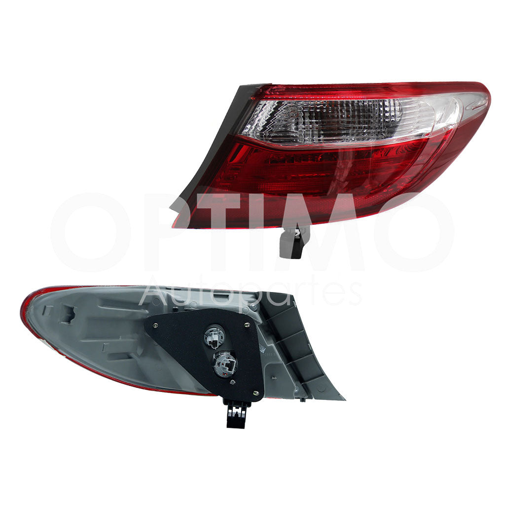 TOYOTA CAMRY 2015 2016 2017 CALAVERA DER EXT C/ARNES CLARA (ROJO/BLANCO)