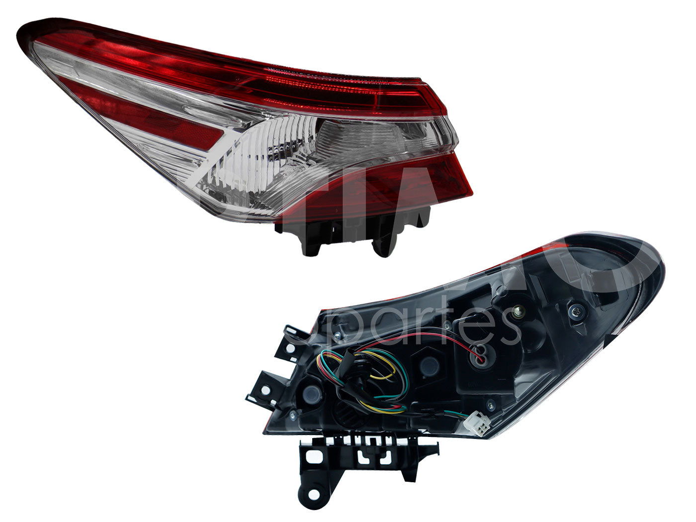 TOYOTA CAMRY 2018 2019 2020 CALAVERA IZQ EXT C/ARNES CLARA (ROJO/BLANCO)