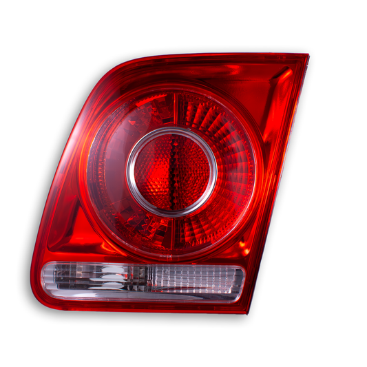 Calavera Derecha Interior sin Arnes Clara Compatible con VW Jetta Clasico 2008 2009 2010 2011 2012 2013 2014 2015 | Rojo Blanco