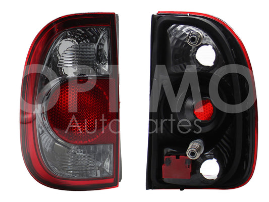 VOLKSWAGEN POINTER PICK-UP 2006 2007 2008 2009 CALAVERA IZQ S/ARNES OSCURA (BLANCO HUMO/ROJO)