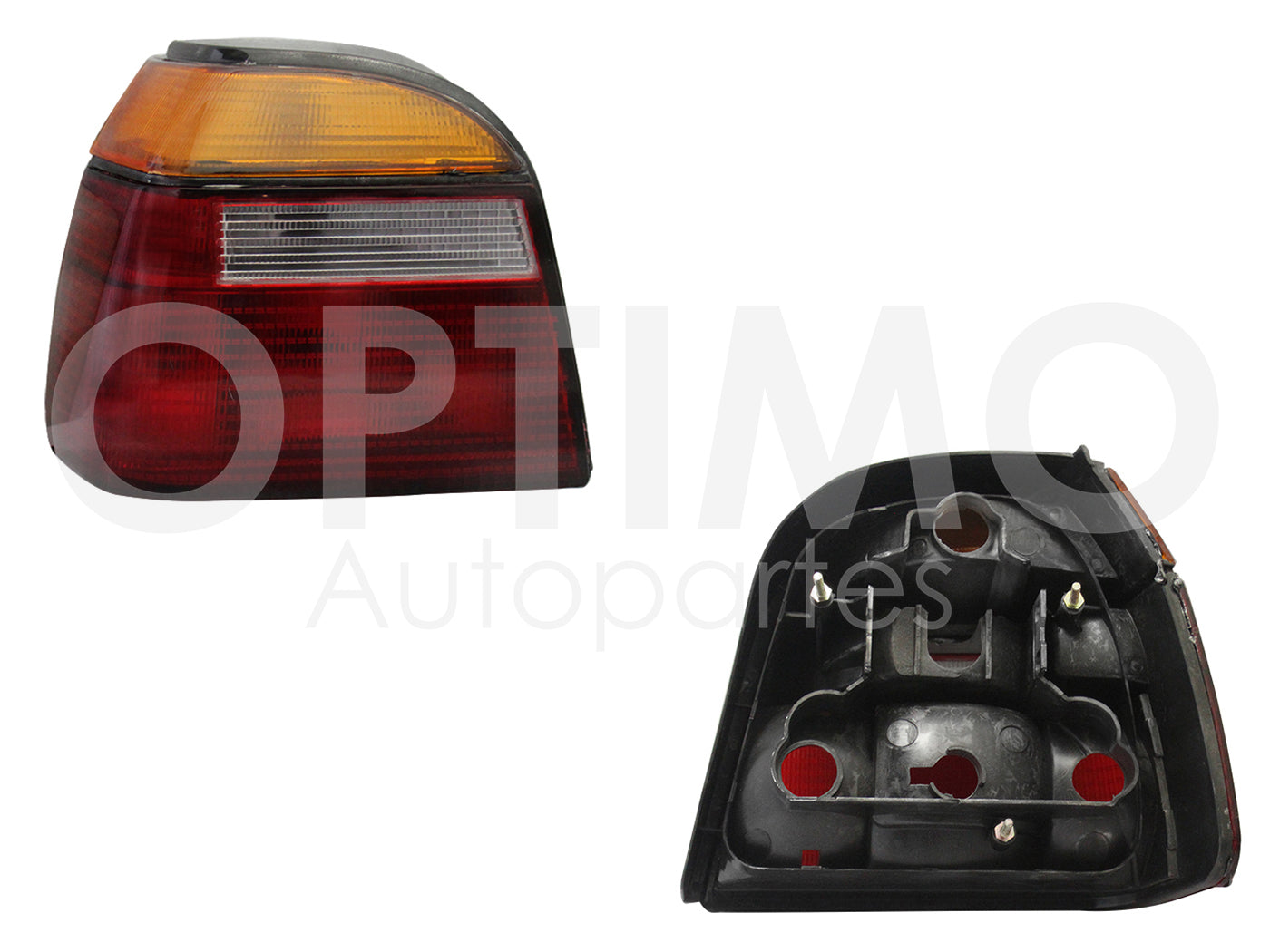 VOLKSWAGEN GOLF A3 1993 1994 1995 1996 1997 1998 CALAVERA IZQ S/ARNES (AMBAR/BLANCO/ROJO)