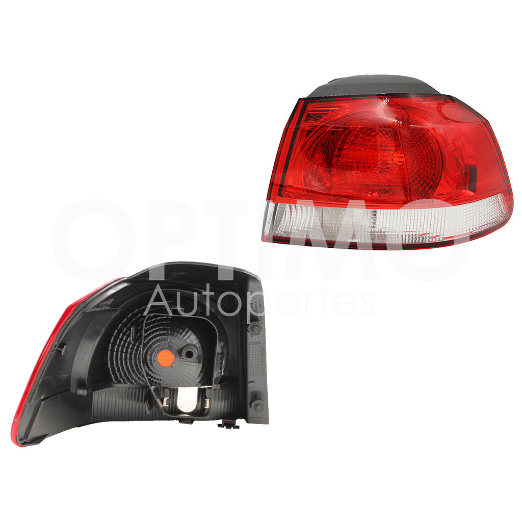 VOLKSWAGEN GOLF A6 GTI 2010 2011 2012 2013 CALAVERA DER EXT S/ARNES CLARA (ROJO/BLANCO)