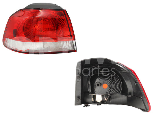 VOLKSWAGEN GOLF A6 GTI 2010 2011 2012 2013 CALAVERA IZQ EXT S/ARNES CLARA (ROJO/BLANCO)