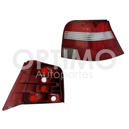 1999 - 2004  VOLKSWAGEN GOLF A4 CALAVERA IZQ S/ARNES CLARA (ROJO/AMBAR/BLANCO)