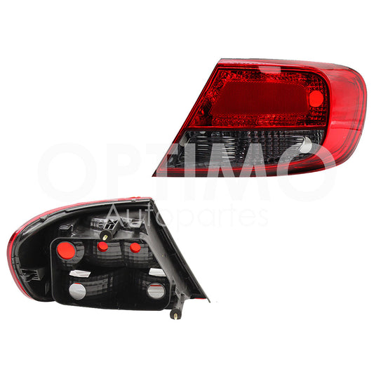 VOLKSWAGEN GOL H-BACK 2008 2009 2010 2011 2012 CALAVERA DER S/ARNES OSCURA 5PTAS (ROJO/HUMO)