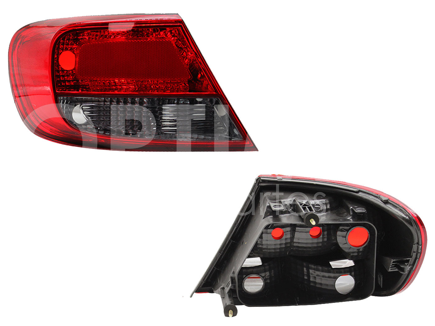 VOLKSWAGEN GOL H-BACK 2008 2009 2010 2011 2012 CALAVERA IZQ S/ARNES OSCURA 5PTAS (ROJO/HUMO)