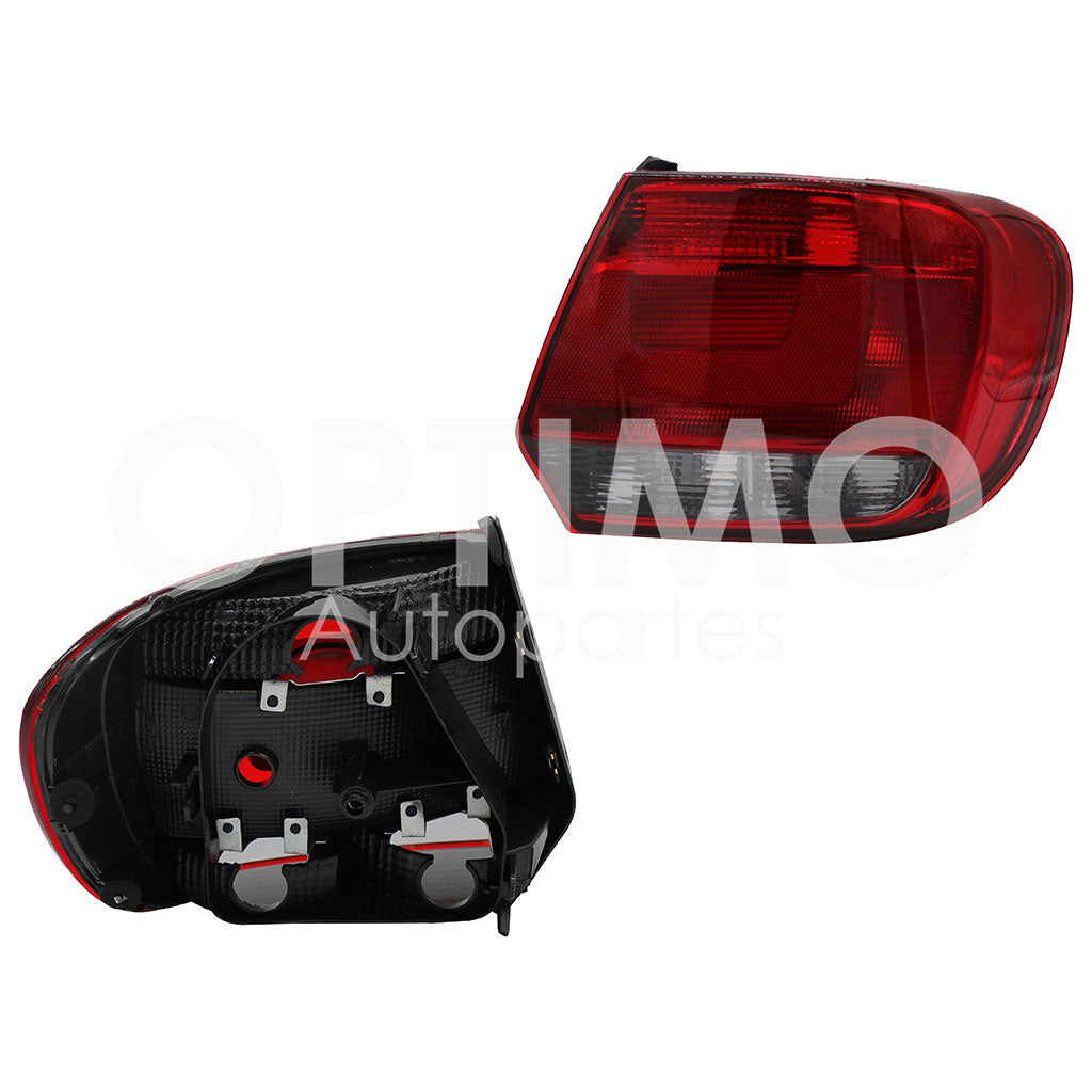 VOLKSWAGEN GOL H-BACK 2013 2014 2015 2016 CALAVERA DER S/ARNES OSCURA 5PTAS (ROJO/HUMO)