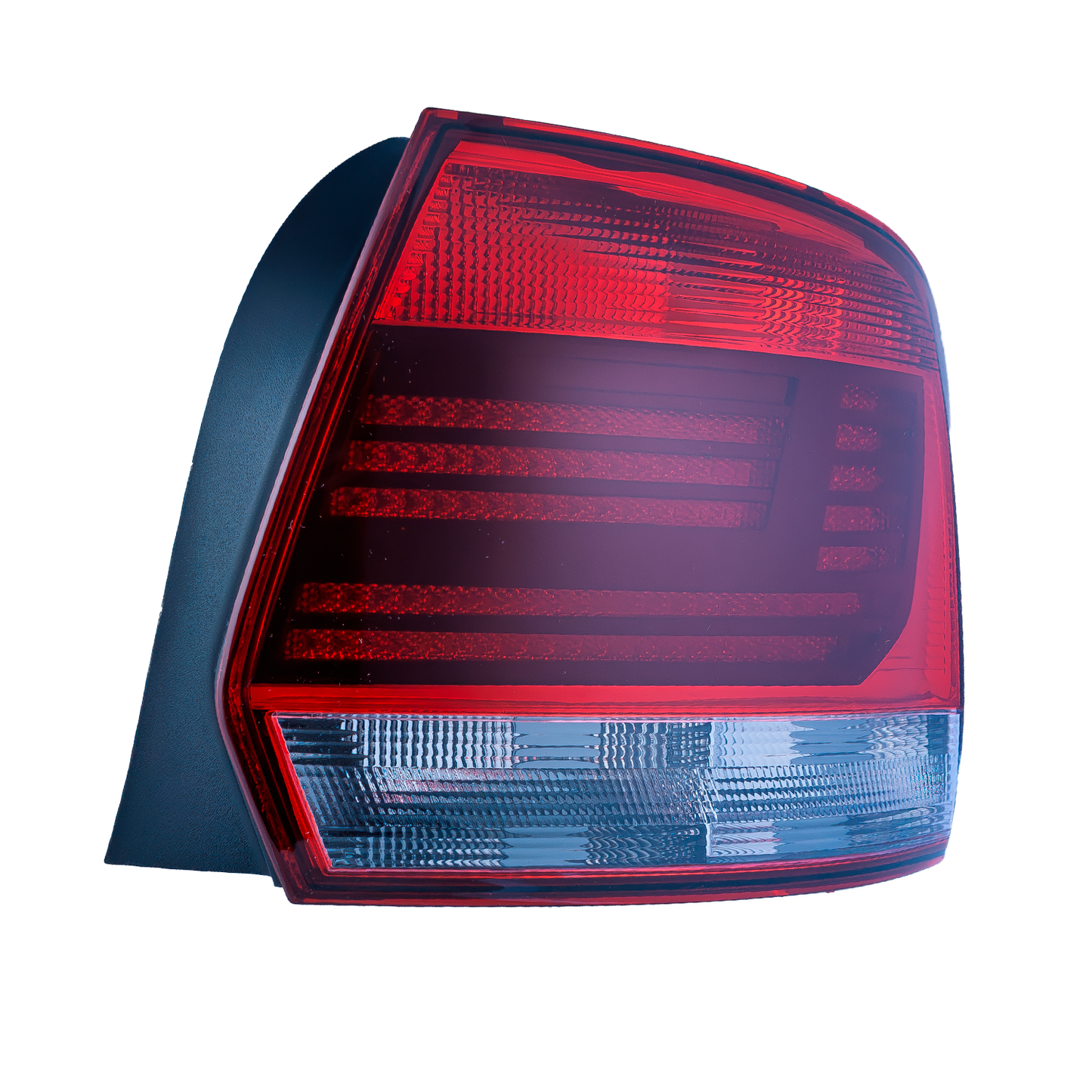 Calavera Derecha Compatible con VW Vento 2016 2017 2018 2019 2020 2021 2022 | Sin Arnes | Color Rojo con Blanco