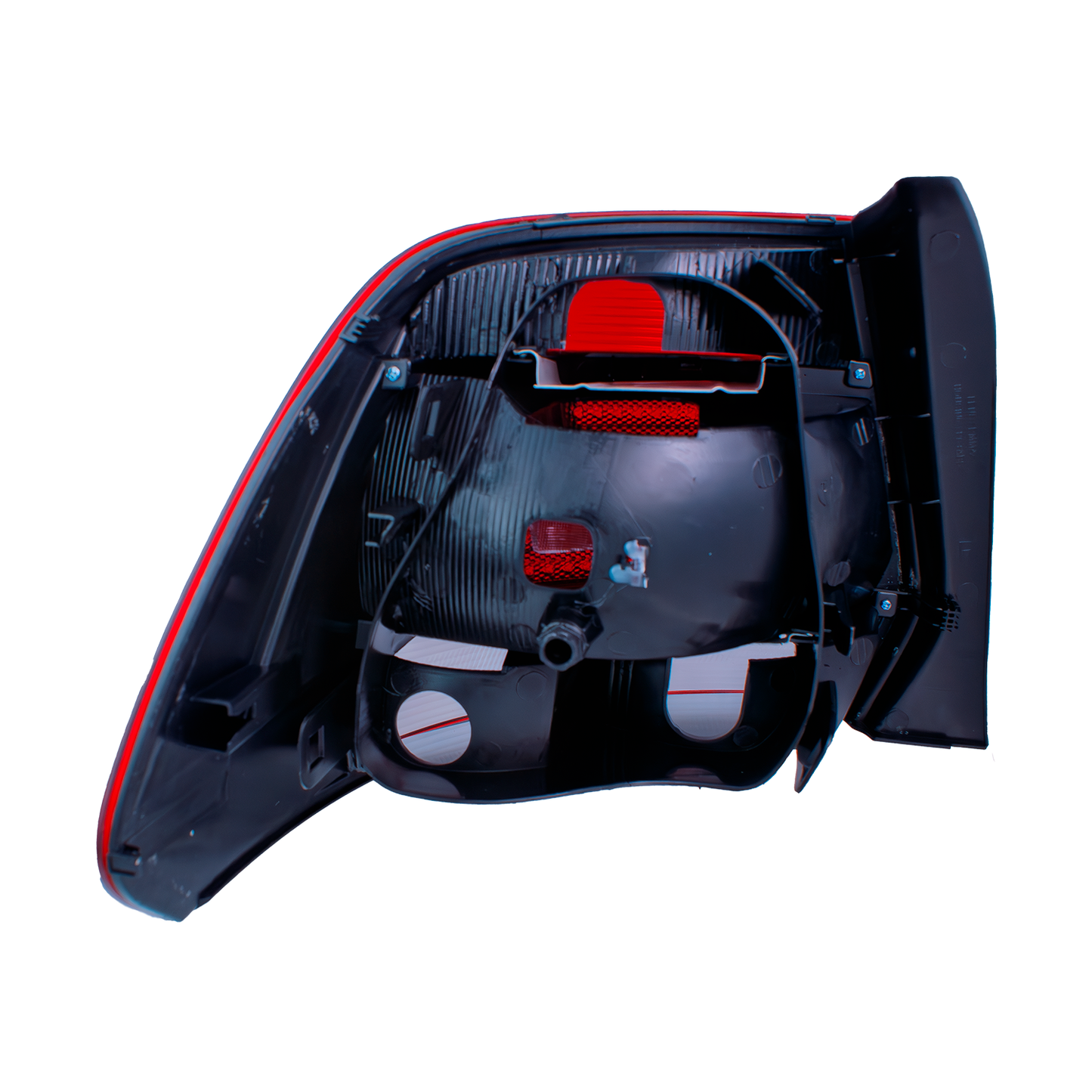 Calavera Derecha Compatible con VW Vento 2016 2017 2018 2019 2020 2021 2022 | Sin Arnes | Color Rojo con Blanco