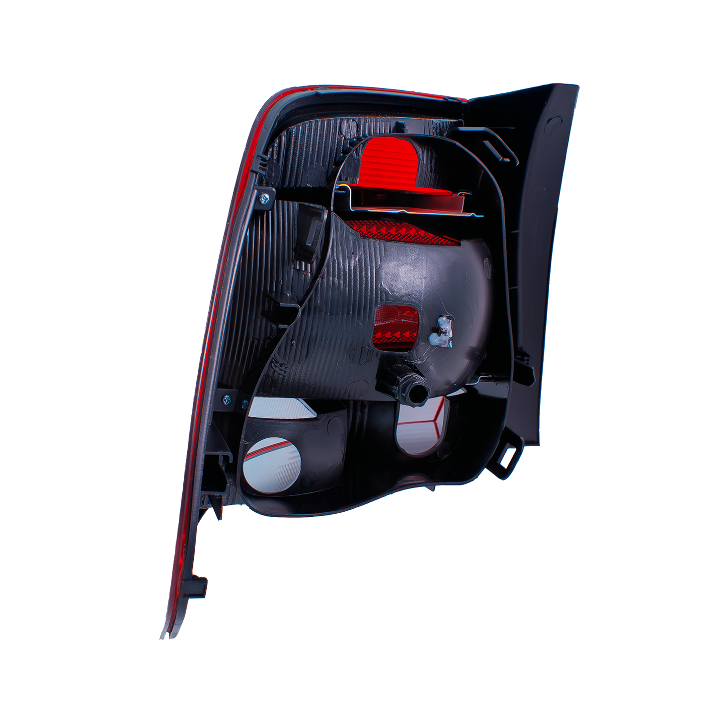 Calavera Derecha Compatible con VW Vento 2016 2017 2018 2019 2020 2021 2022 | Sin Arnes | Color Rojo con Blanco