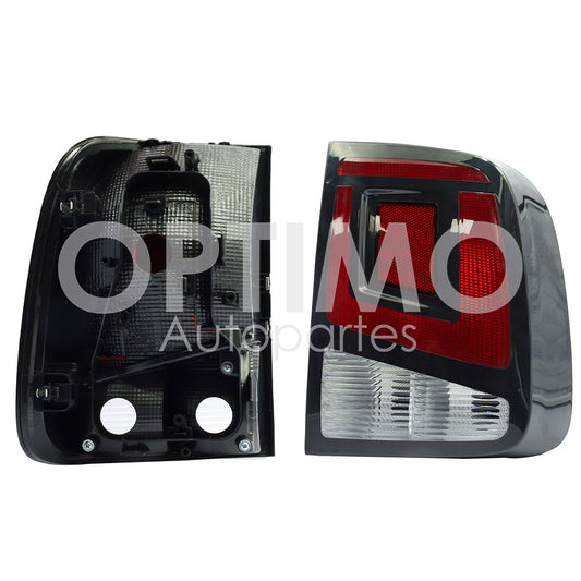 CALAVERA izquierdo S/ARNES CLARA (ROJO/BLANCO) COMPATIBLE CON VOLKSWAGEN SAVEIRO2017-2023