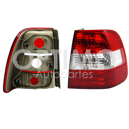 2024 - 2026  VOLKSWAGEN SAVEIRO CALAVERA IZQ S/ARNES OSCURA FILO NEGRO (ROJO/BLANCO)