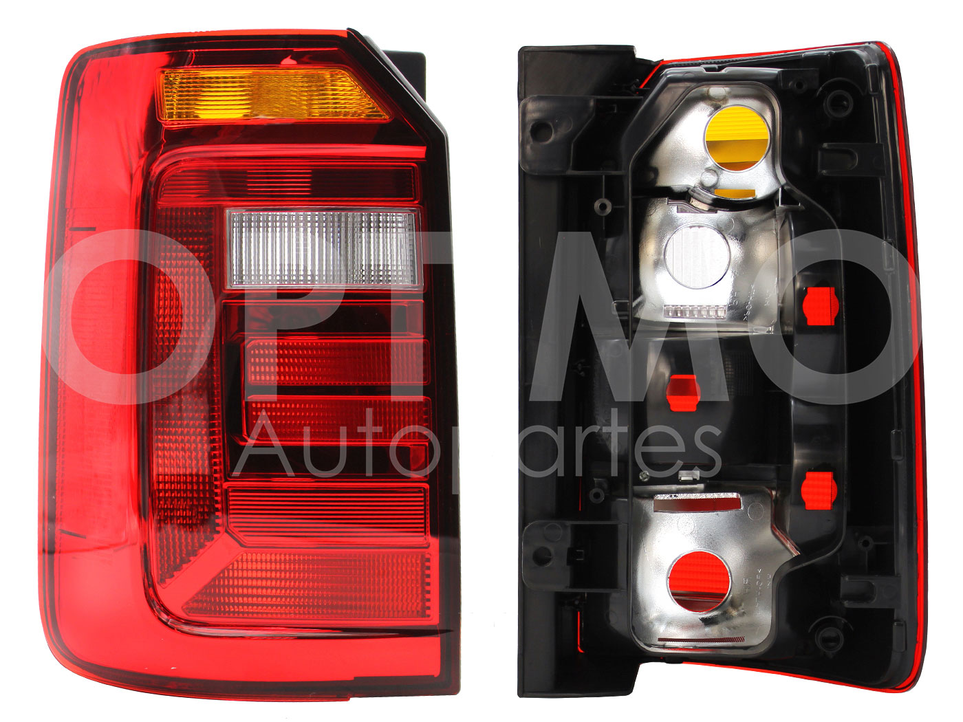 VOLKSWAGEN CADDY 2016 2017 2018 2019 CALAVERA IZQ S/ARNES (PASAJEROS) (AMBAR/BLANCO/ROJO)