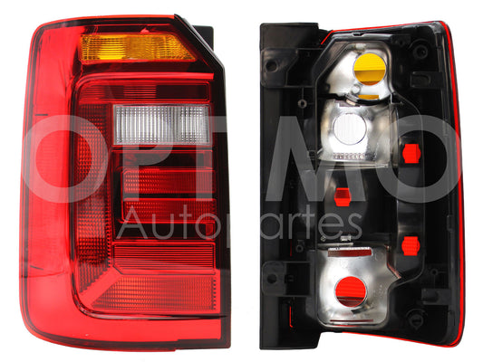 VOLKSWAGEN CADDY 2016 2017 2018 2019 CALAVERA IZQ S/ARNES (PASAJEROS) (AMBAR/BLANCO/ROJO)