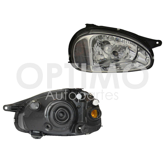 1994 - 2000  CHEVROLET CHEVY FARO IZQ F/CROMADO RAYADO VIDRIO 3-4-5PTAS
